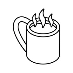 An isometric icon of teacup in modern design style, ready for premium use