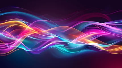 Poster Abstract neon background © irawan