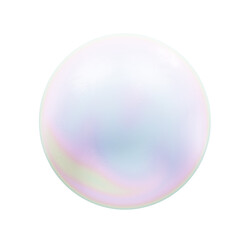 white pearl 3d abstract object