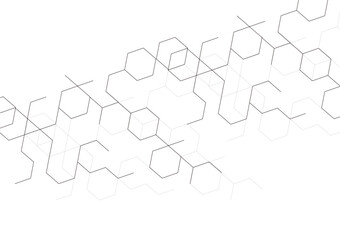  abstract background with connected hexagons,molecular structures,abstract black isometric vector blocks