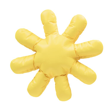 sun inflate 3d abstract object