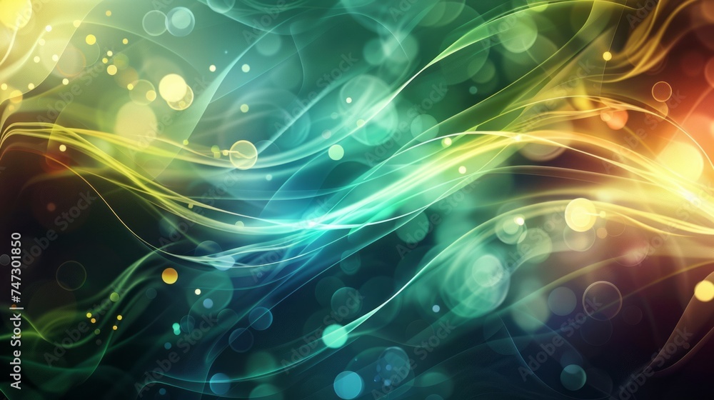Poster vibrant abstract background: dynamic swirls and patterns in vivid colors, ideal for design projects 