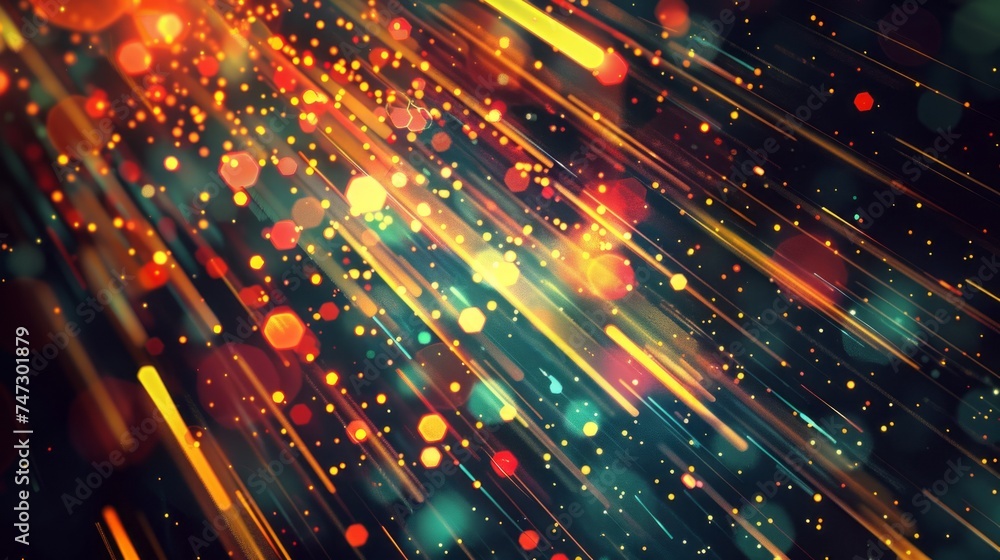 Poster vibrant abstract background: dynamic swirls and patterns in vivid colors, ideal for design projects 