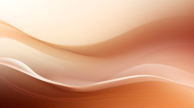 Elegant Brown Gradient abstract background with waves . HD Wallpaper 