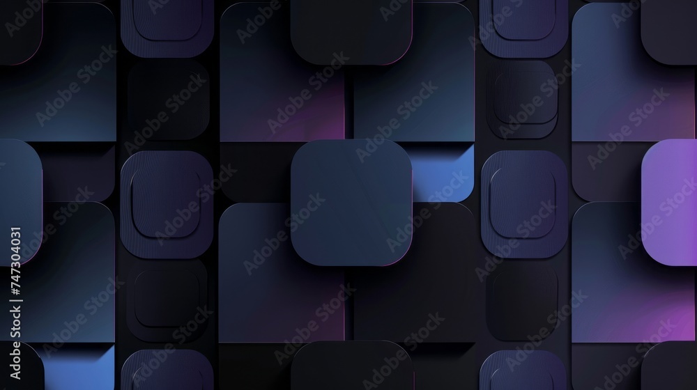 Poster dynamic black gradient abstract background with geometric lines and transparent rectangles - versati