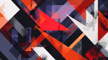 Vibrant geometric abstraction: dynamic patterns in modern art