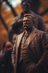 Obraz premium Statue of Theodore Roosevelt, 26th U.S. President