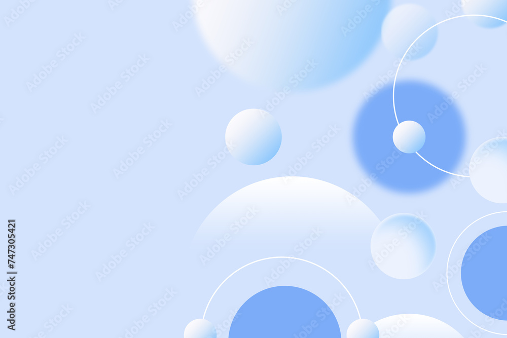 Poster abstract geometric background gradient soft light blue bokeh for graphic business background hitech 