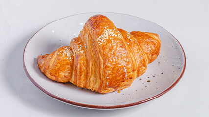 Croissant isolated on white 