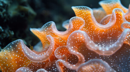 Unknown marine organism close-up