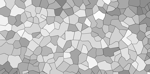 Abstract white and gray broken stained glass background design with white line. geometric polygonal background with different figures. low poly crystal mosaic background. geometric triangle shape. 