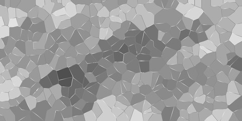 Abstract white and gray broken stained glass background design with white line. geometric polygonal background with different figures. low poly crystal mosaic background. geometric triangle shape.