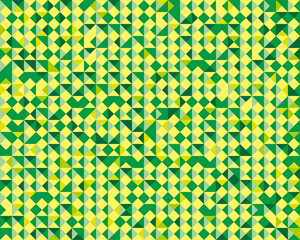 立体的な緑色の幾何学模様の背景