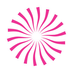 Obraz premium Retro Sunburst Pattern Circle