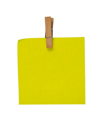 yellow note with clip
