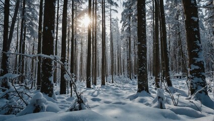 forest in winter