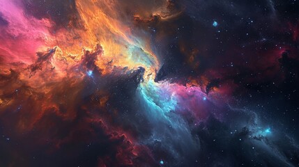 Fototapeta premium Space galaxy wallpaper. nebula wallpaper. Space background with shining stars. cosmos with stardust. Infinite universe and starry night. Beautiful cosmic Outer Space wallpaper. Planets wallpaper.