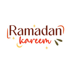 Ramadan Kareem Typography Vector Perfect for Muslim
