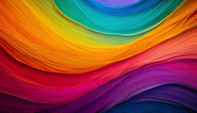abstract background with multicolored wavy lines, design element