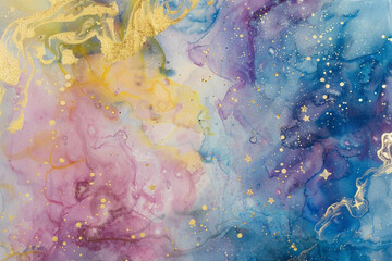 Abstract Colorful Galaxy

