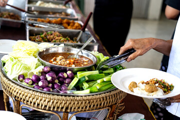 buffet food For organizing banquets, parties