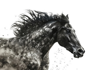 Royal Equine Highlight on Transparent Background.