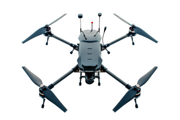 Security Drone isolated on transparent background