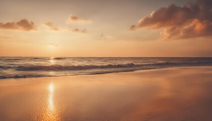 Fototapeta na wymiar Sunset Dreams: Inspiring Panorama of a Tropical Seascape