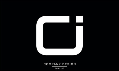Fototapeta premium CJ, JC Abstract Letters Logo Monogram Design Icon