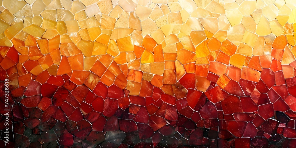 Poster experience the perfect blend of complexity and simplicity with mosaic-style backgrounds. concept mos