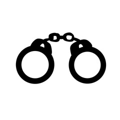 handcuffs icon - obrazy, fototapety, plakaty