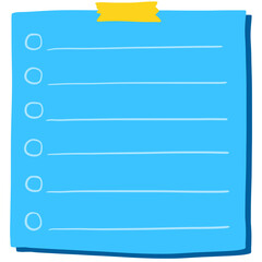 Blue Sticky note 