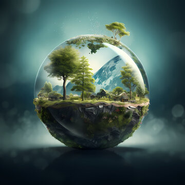 A conceptual image of environmental conservation.