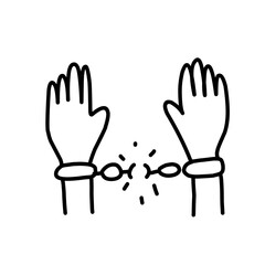 Hand gestures line icons