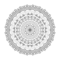 Mandala background design and
coloring page