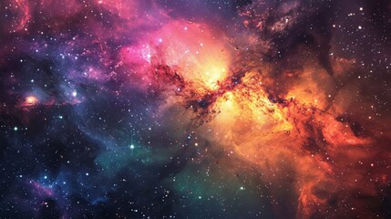 Fototapeta premium Space galaxy wallpaper. nebula wallpaper. Space background with shining stars. cosmos with stardust. Infinite universe and starry night. Beautiful cosmic Outer Space wallpaper. Planets wallpaper.