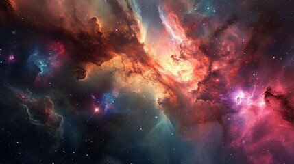 Naklejka premium Space galaxy wallpaper. nebula wallpaper. Beautiful cosmic Outer Space wallpaper. Space background with shining stars. cosmos with stardust. Infinite universe and starry night. Planets wallpaper.