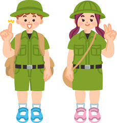 こども探検隊　ボーイスカウト　冒険