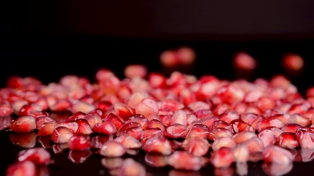 pomegranate clusters close-up