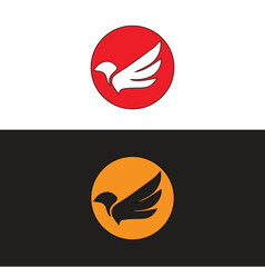 Brid vector logo.Bird wing logo.