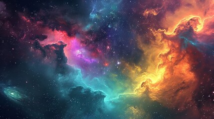 Fototapeta premium Space galaxy wallpaper. nebula wallpaper. Beautiful cosmic Outer Space wallpaper. Space background with shining stars. cosmos with stardust. Infinite universe and starry night. Planets wallpaper.