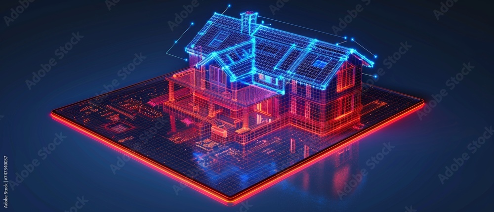 Aufkleber Home control system using a smartphone or tablet.
