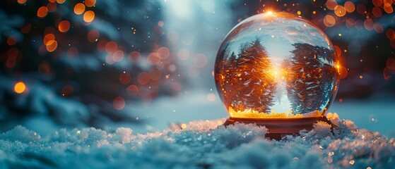 The Snowglobe Concept - Abstract Defocused Background