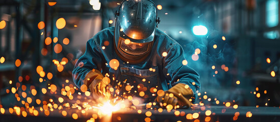 portrait of an Welder in uniform