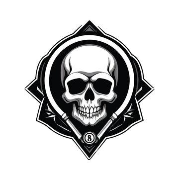 Skull logo design, for UI, poster, banner, social media post, branding