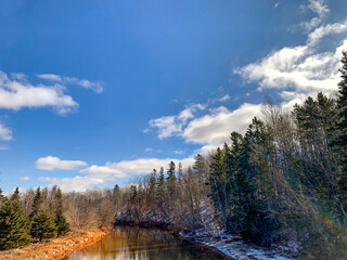View of the Dunk River on Prince Edward Island, Canada