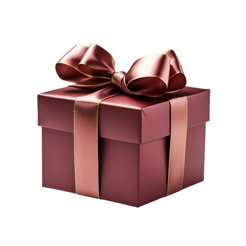 Beautiful gift box on transparent background PNG image