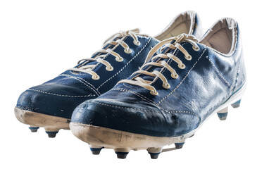 Optimize Performance with Rugby Cleats On Transparent Background.