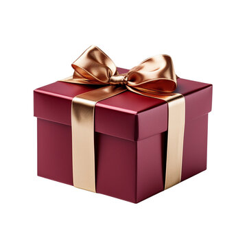 Beautiful gift box on transparent background PNG image
