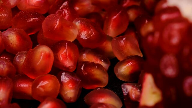 pomegranate clusters close-up